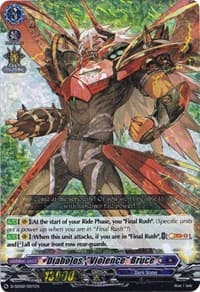 Diabolos, "Violence" Bruce (RRR Foil) - D-SD02: Danji Momoyama -Tyrant Tiger- - Cardfight Vanguard card