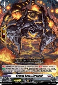 Craggy Beast, Girgrand - D-SD05: Tomari Seto -Aurora Valkyrie- - Cardfight Vanguard card