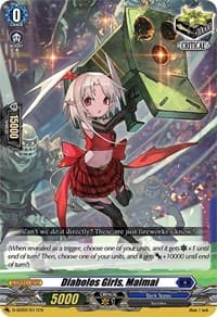 Diabolos Girls, Maimai - D-SD02: Danji Momoyama -Tyrant Tiger- - Cardfight Vanguard card