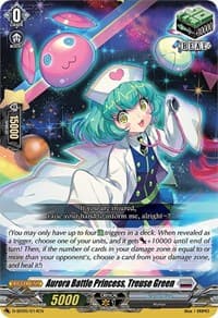 Aurora Battle Princess, Treuse Green - D-SD05: Tomari Seto -Aurora Valkyrie- - Cardfight Vanguard card
