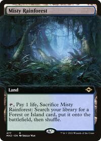 Misty Rainforest (Extended Art) - Modern Horizons 2 - Magic: The Gathering card