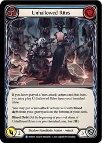 Unhallowed Rites (Blue) - Monarch - Flesh and Blood TCG card