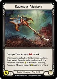 Ravenous Meataxe // Soul Shackle - Monarch - Flesh and Blood TCG card