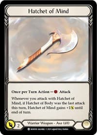 Hatchet of Mind // Spectral Shield - Monarch - Flesh and Blood TCG card