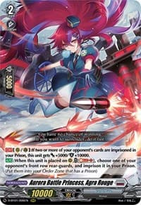 Aurora Battle Princess, Agra Rouge - D-BT01: Genesis of the Five Greats - Cardfight Vanguard card