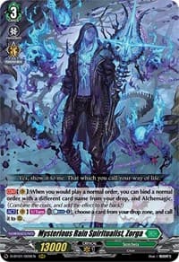 Mysterious Rain Spiritualist, Zorga - D-BT01: Genesis of the Five Greats - Cardfight Vanguard card