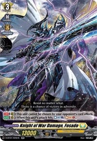 Knight of War Damage, Fosado - D-BT01: Genesis of the Five Greats - Cardfight Vanguard card