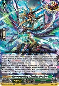 Source Dragon Deity of Blessings, Blessfavor - D-BT01: Genesis of the Five Greats - Cardfight Vanguard card