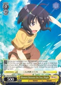 Moment Between the Two, Maple (SR) - BOFURI: I Don't Want to Get Hurt, so I'll Max Out My Defense - Weiss Schwarz card
