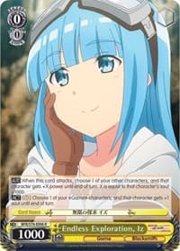 Endless Exploration, Iz - BOFURI: I Don't Want to Get Hurt, so I'll Max Out My Defense - Weiss Schwarz card