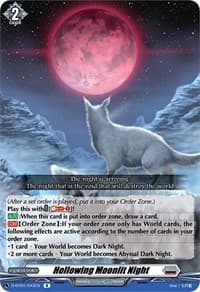 Hollowing Moonlit Night - D-BT01: Genesis of the Five Greats - Cardfight Vanguard card