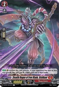 Stealth Rogue of Iron Blade, Oshikuni - D-BT01: Genesis of the Five Greats - Cardfight Vanguard card