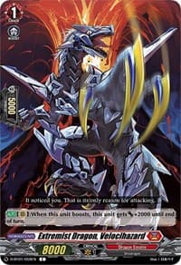 Extremist Dragon, Velocihazard - D-BT01: Genesis of the Five Greats - Cardfight Vanguard card
