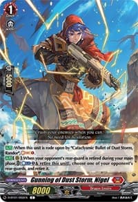 Gunning of Dust Storm, Nigel - D-BT01: Genesis of the Five Greats - Cardfight Vanguard card