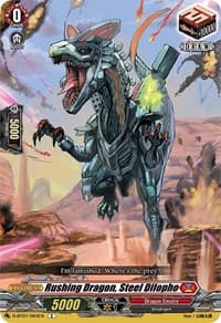 Rushing Dragon, Steel Dilopho - D-BT01: Genesis of the Five Greats - Cardfight Vanguard card