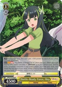 Battle-Ready Force, May - BOFURI: I Don't Want to Get Hurt, so I'll Max Out My Defense - Weiss Schwarz card