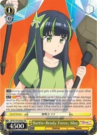 Battle-Ready Force, May (SR) - BOFURI: I Don't Want to Get Hurt, so I'll Max Out My Defense - Weiss Schwarz card