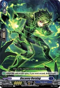 Uncanny Burning - D-BT01: Genesis of the Five Greats - Cardfight Vanguard card