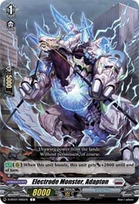 Electrode Monster, Adapton - D-BT01: Genesis of the Five Greats - Cardfight Vanguard card
