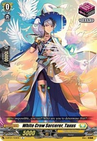 White Crow Sorcerer, Taxus - D-BT01: Genesis of the Five Greats - Cardfight Vanguard card