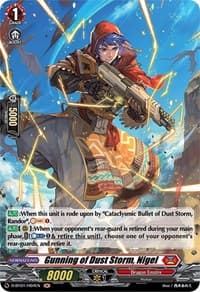 Gunning of Dust Storm, Nigel (Holo) - D-BT01: Genesis of the Five Greats - Cardfight Vanguard card