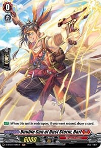 Double Gun of Dust Storm, Bart (Holo) - D-BT01: Genesis of the Five Greats - Cardfight Vanguard card