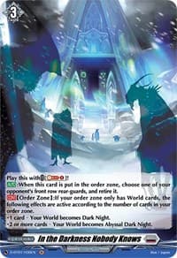 In the Darkness Nobody Knows (Holo) - D-BT01: Genesis of the Five Greats - Cardfight Vanguard card