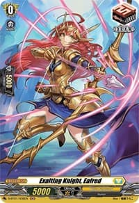 Exalting Knight, Eafred (Holo) - D-BT01: Genesis of the Five Greats - Cardfight Vanguard card