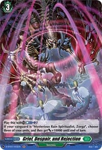 Grief, Despair, and Rejection (Holo) - D-BT01: Genesis of the Five Greats - Cardfight Vanguard card