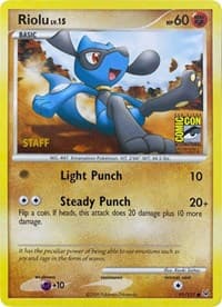 Riolu - 91/127 (SDCC 2009) [Staff] - Miscellaneous Cards & Products - Pokemon card