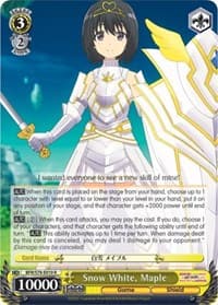 Snow White, Maple - BOFURI: I Don't Want to Get Hurt, so I'll Max Out My Defense - Weiss Schwarz card
