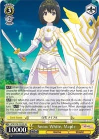 Snow White, Maple (SR) - BOFURI: I Don't Want to Get Hurt, so I'll Max Out My Defense - Weiss Schwarz card
