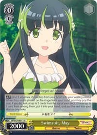 Swimsuit, May - BOFURI: I Don't Want to Get Hurt, so I'll Max Out My Defense - Weiss Schwarz card