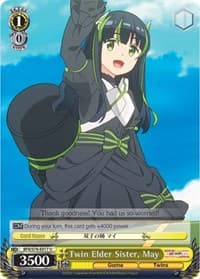 Twin Elder Sister, May - BOFURI: I Don't Want to Get Hurt, so I'll Max Out My Defense - Weiss Schwarz card