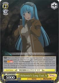 Alchemist's Long Coat, Iz - BOFURI: I Don't Want to Get Hurt, so I'll Max Out My Defense - Weiss Schwarz card