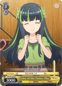 One of the Twins, May - BOFURI: I Don't Want to Get Hurt, so I'll Max Out My Defense - Weiss Schwarz card