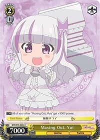 Maxing Out,Yui - BOFURI: I Don't Want to Get Hurt, so I'll Max Out My Defense - Weiss Schwarz card