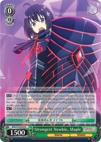 Strongest Newbie, Maple - BOFURI: I Don't Want to Get Hurt, so I'll Max Out My Defense - Weiss Schwarz card