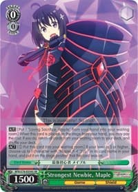 Strongest Newbie, Maple (SR) - BOFURI: I Don't Want to Get Hurt, so I'll Max Out My Defense - Weiss Schwarz card