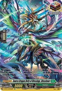 Source Dragon Deity of Blessings, Blessfavor (SP) - D-BT01: Genesis of the Five Greats - Cardfight Vanguard card