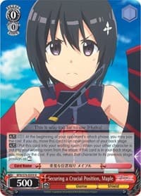 Securing a Crucial Position, Maple - BOFURI: I Don't Want to Get Hurt, so I'll Max Out My Defense - Weiss Schwarz card