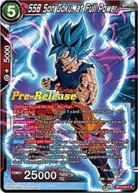 SSB Son Goku, at Full Power - Supreme Rivalry Pre-Release Cards - Dragon Ball Super: Masters card