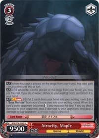 Atrocity, Maple - BOFURI: I Don't Want to Get Hurt, so I'll Max Out My Defense - Weiss Schwarz card