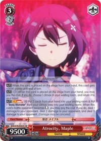 Atrocity, Maple (SR) - BOFURI: I Don't Want to Get Hurt, so I'll Max Out My Defense - Weiss Schwarz card