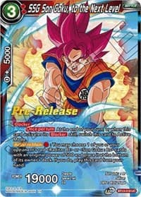 SSG Son Goku, to the Next Level - Supreme Rivalry Pre-Release Cards - Dragon Ball Super: Masters card