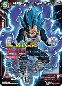 SSB Vegeta, at Full Power - Supreme Rivalry Pre-Release Cards - Dragon Ball Super: Masters card