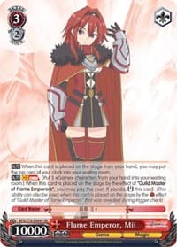 Flame Emperor, Mii (SR) - BOFURI: I Don't Want to Get Hurt, so I'll Max Out My Defense - Weiss Schwarz card