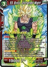 SS Broly, Unchained Might - Supreme Rivalry Pre-Release Cards - Dragon Ball Super: Masters card