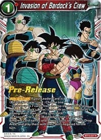 Invasion of Bardock's Crew - Supreme Rivalry Pre-Release Cards - Dragon Ball Super: Masters card
