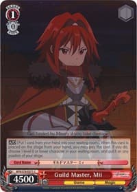 Guild Master, Mii - BOFURI: I Don't Want to Get Hurt, so I'll Max Out My Defense - Weiss Schwarz card